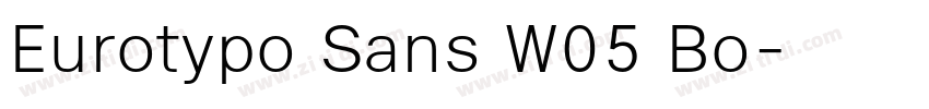 Eurotypo Sans W05 Bo字体转换